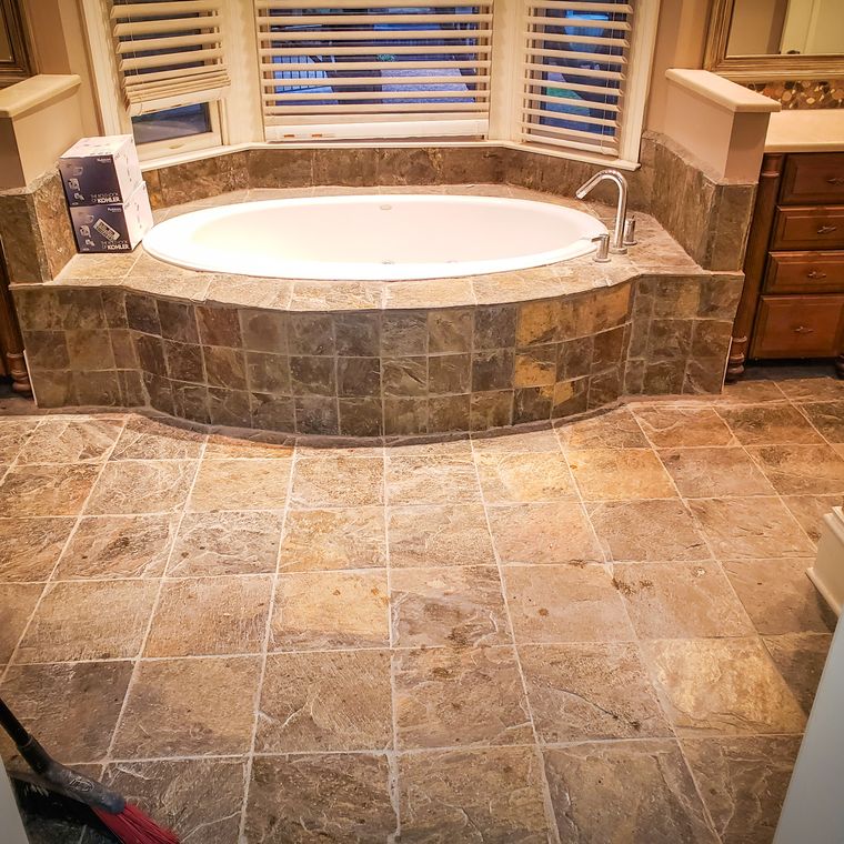 Tile and flooring project by E&H Flooring